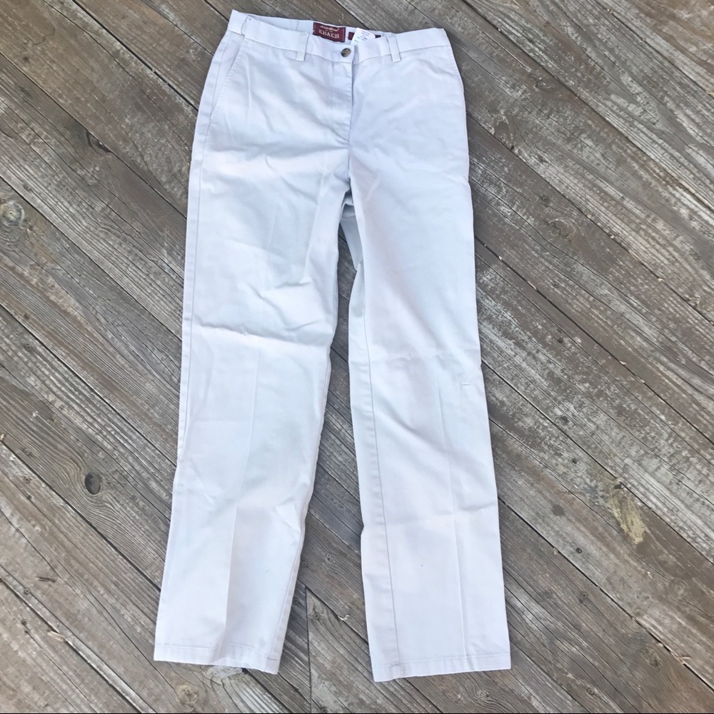 Eddie Bauer Comfort Waist Khakis Size 4